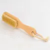 Bain Poils de crinière Nettoyer les pieds Brosse en bois Pierre ponce Pieds Pédicure Élimination des callosités Soins des pieds Spa Brosse Remover Peau morte Nettoyer LX7783