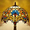 Tiffany stained table lamp living room bedroom restaurant hotel bedside glass lights E27 European decoration table lamps TF020