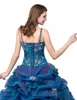 Neueste Lager Blau Sexy SBallkleid Quinceanera Kleider 2021 Kristall Perlen Lace Up Pageant Debütantin Formale Abend Prom Party kleid AL75