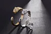 Fashion Leopard Bracelets For Women 18K Gold Plated Hiphop Jewelry Bling Cubic Zirconia Wedding Bangle Brand Designer Bracelet