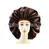 Pas Solid Satin Bonnet Haar Styling Cap Lange Haarverzorging Dames Nacht Slaap Hoed Zijde Hoofd Wrap Douchecap Haar Styling Tool 3PCS