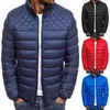 Men's Down & Parkas Winter Jacket Men Nice Fashion Autumn Zipper Overcoat Puffer Cotton Mens Parka Solid Casual Streetwear Coat