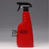 Flacone spray per nebulizzatore in plastica di colore nero da 16 once da 500 ml con spray a grilletto per detersivo per la pulizia P122