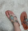 Hot Sale- Indiska afrikanska tofflor med pärlor för kvinnor skor i gammaldags stil klassiska kedjor tofflor stor storlek flip flops för sommaren zy488