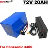 72 v 20ah 3000 w E moto-bateria de lítio para Samsung 72 Panasonic LG celular 18650 v bicicleta elétrica carregador de bateria + 5A Frete Gr