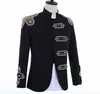 Сумасшедшая продвижение черные блестки Blazer Men Cousts Designs Jacket Mens Sever Singers Одежда танце