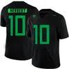 Custom NCAA Oregon Duck Tout nom numéro 10 Justin Herbert 8 Marcus Mariota 47 Kiko Alonso a cousu le maillot de football collégial pour hommes