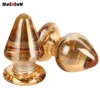 Mwoiiowm 55mm Grote Crystal Butt Plug Vagina Ball Big Pyrex Glas Anale Dildo Bead Fake Penis Volwassen MasturbatesEx Speelgoed Voor Vrouwen Heren Gay