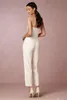Elegant Jumpsuit Bridesmaid Dresses for Weddings Sheath Backless Wedding Guest Gowns Plus Size Pant Suit Beach Bomian Style