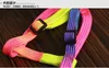 100st Funlife New Rainbow Color Dog Collar Leasches Justerbar nylon Dog Pet Leash Lead Harness