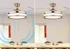 Bluetooth audio musique ventilateur de plafond lumière 42 pouces ventilateurs de plafond éclairage supprimer le contrôle ventilateur invisible maison lampes LED éclairage ventilateurs de plafond MYY