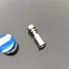 Eleve seu dabbing com um prego de titânio sem cúpula para juntas masculinas de 10 mm - acessório essencial para cachimbo de água de vidro para narguilé