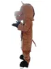 2018 High quality hot Good vision and good Ventilation a brown boar mascot costume with big nose for adult to wear