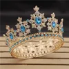 Luxury Royal King Wedding Crown Bride Tiaras and Crowns Queen Hair Smycken Crystal Diadem Prom Headdress Head Accessorie Pageant T200108