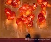 Dale Chihuly Art Blown Murano Glass Wall Lamps Red Flowerユニークな階段光照明屋内の壁の装飾のための照明