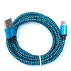 1,80 meter hoge snelheid Type-C USB-kabels naar C-oplaadadapter Datalijn Sync Braid Android Micro V8-kabel