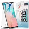 Case Vriendelijk Gehard Glas Voor Samsung S21 Ultra Note20 S20 Plus Vingerafdruk Ontgrendel Screen Protector Voor Galaxy Note10 S9 S7 rand met Doos