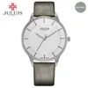 JULIUS Watches Men Simple Leather Watch Stylish Thin Wrist Watch Brand Luxury Designer 2017 New Business Quartz Clock UHR JA-957