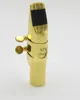 Dukoff High Quality Alto Tenor Soprano Metal Saxophone Mouthpiece Brass Gold Lacquer Mouthpiece Accessories Size 5 6 7 8 9 Free Shipping