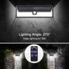 Edison2011 92 LEDs Solar Motion Sensor Alarm Lights with Remote Controller PIR Solar Triangle Wall Lamp Security