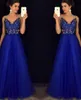 Ladies Evening Party Gown Dresses Women Sleeveless Lace Dresses A Line Floor-length Vestido De Festa sequins