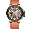 NAVIFORCE Orologi da uomo Top Brand di lusso Orologio al quarzo in oro da uomo in pelle militare impermeabile Sport orologio da polso Relogio Masculino203u