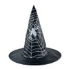Adulto crianças bruxa chapéu abóbora aranha morcego web crânio impresso assistente chapéu halloween cosplay traje acessório boné decoração de festa jk197862824