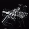 Newest Quartz Core Reactor Quartz banger 25mm Flat Top quartz nail Fit Spinning Cyclone Carb Cap