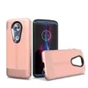 Para LG V40 X Power 3 Alcatel 1X Evolve Hybrid Slim Funda protectora Durable anti arañazos Patrón de cuero TPU Funda para PC Oppbag