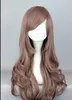 Wig włosy harajuku w stylu 60 cm Odporne na ciepło błonnik Lolita Cosplay Wid