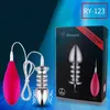 Unisex anus och vagina10 hastigheter vibrerande anal pärlor buttplugg metall prostata massager anus vibrator plug sexleksaker erotiska produkter