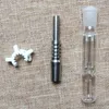 Kits NC Mini Nector Collector Hookahs 10 mm 14 mm 18 mm Pipa de mano para fumar Aceite grueso 17,5 cm 14 cm de longitud Tubos quemadores NC09