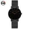 Relogio Feminino Hannah Martin Luxury Brand Women Watches Stainless Steel Mesh Rose Gold Waterproof Clock Fit DW Style Ladies Quar261a