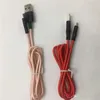 Cabos trançados 1M/3 pés 2M/6 pés 3M/10 pés Tipo C V8 Micro USB Sincronização de dados 2A Carregador rápido Cabo Tecer Corda Linha Para telefone Universal