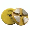KD-V10 9 Pieces 3 Inch D80mm Back Stick Diamond Grinding Disc Diamond Polishing Pads for Concrete and Terrazzo Floor