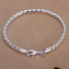 Pezzo di corda intrecciata in argento in argento sterling di alta qualità - set di gioielli da uomo DFMSS068 Bracciale da collana argento Direct 925