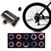 Bicicleta motocicleta carro pneu roda válvula 14 led flash falou luz lâmpada bicicleta falou decorações 30 padrões diferentes