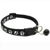 12 Kolory Kołnierz PET Z Bell Regulowany Klamra Safety Smycze Small Cat Dog Puppy Neck Collars Leash Product VT0834