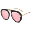 All'ingrosso-strass Pilot Occhiali da sole pieghevoli Moda 2019 Occhiali da donna Designer Shades Retro Sexy Grandi occhiali da sole Lunettes de sol UV400