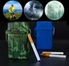 Creative 20 piece Cigarette Case With USB Lighter Electronic Rechargeable Tungsten Sealed Outdoor portable Sealed Waterproof Cigarette Case
