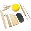 8pcsset reutilizable Diy Kit de herramientas para alfarería trabajo hecho a mano arcilla escultura cerámica moldeo herramientas de dibujo 9015705