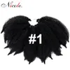 Nicole 8 pouces Crochet Marley tresses noir brun Bug couleur cheveux doux Afro synthétique tressage Extensions de cheveux haute température 9547362