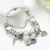 Wholesale-CHARM bracelet classic DIY stars moon white beaded bracelet for Pandora jewelry with original box high quality birthday gift