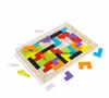 Kleurrijke Houten Tangram Hersenen Teaser Puzzel Speelgoed Tetris Game Preschool Magination Intellectual Educational Kid Toy Gyh