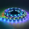 5M 32LEDs/m 5050 SMD RGB LED-Streifen WS2801 LED-Pixellicht, adressierbares digitales flexibles Band, DC5V-Eingang, schwarze Leiterplatte, wasserdicht IP67