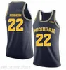 Custom NCAA Michigan Wolverines 13 Moritz Wagner 1 Charles Matthews 22 Duncan Robinson 스티치 파이널 4 대학 농구 저지