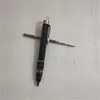 Corpo della testa di cristallo di alta qualità con clip argento penna a sfera penna designer penna penna di cancelleria forniture per ufficio scuola scrittura per il miglior regalo