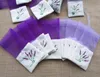 Paars katoen organza lavendel sachet tas DIY gedroogde bloem pakket tas bruiloft party gift wrap lx1634