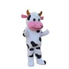 2019 Haute qualité chaude PROFESSIONNEL FERME VACHE LAITIÈRE Mascotte Costume dessin animé Fantaisie Robe Livraison Gratuite