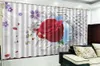 3d Print Curtain For Living Room Price Delicate Rose From The Wall 3d Digital Printing HD Practical Beautiful Curtains